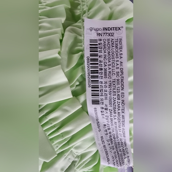 Zara Green Top size S - Picture 5 of 8